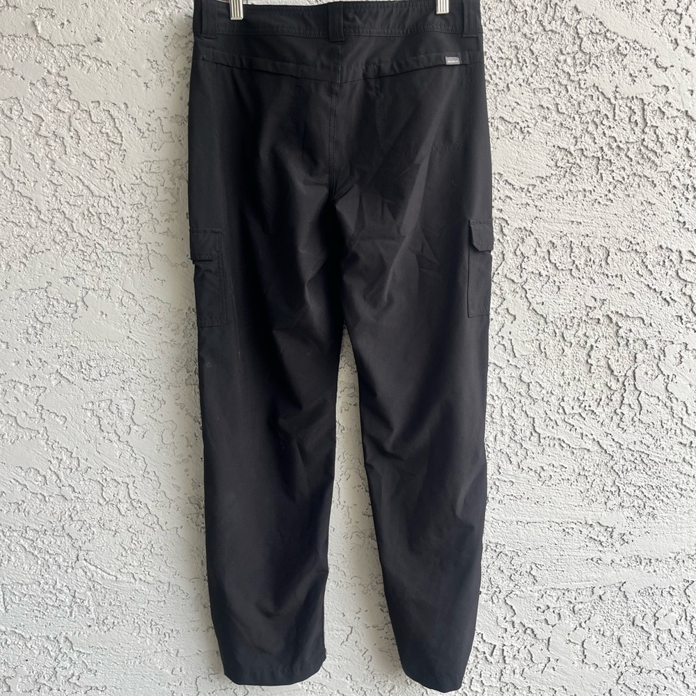 EDDIE BAUER Black Polyester/Elastic Waistband Cargo Pants Bootcut Women’s 8 - Picture 3 of 10